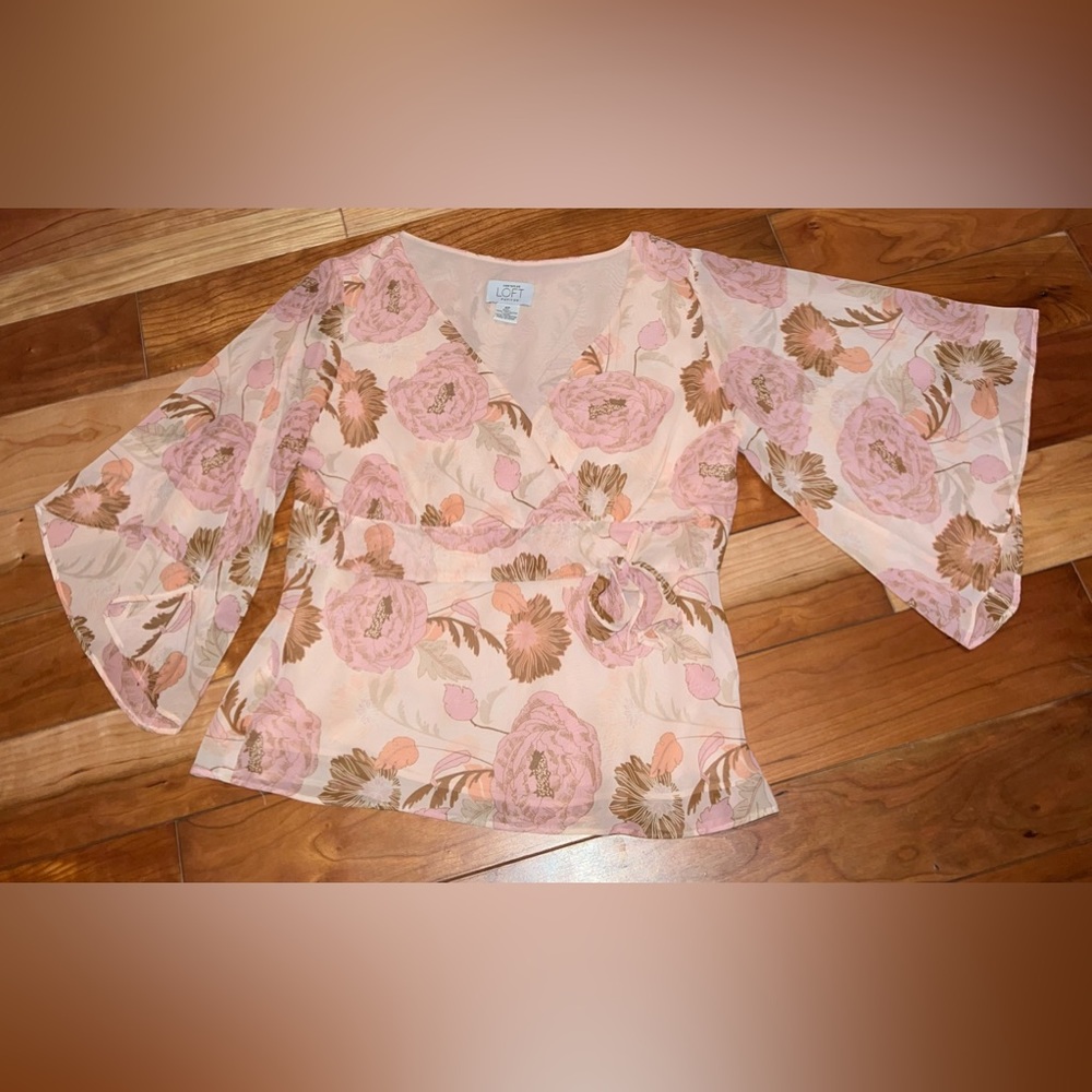 Loft Sheer Top with under shell.